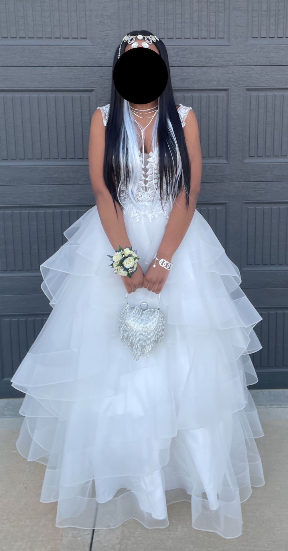 Stunning White Wedding/Prom Dress 
