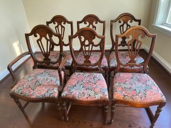 6 Chippendale Style Mahogany Dining Chairs