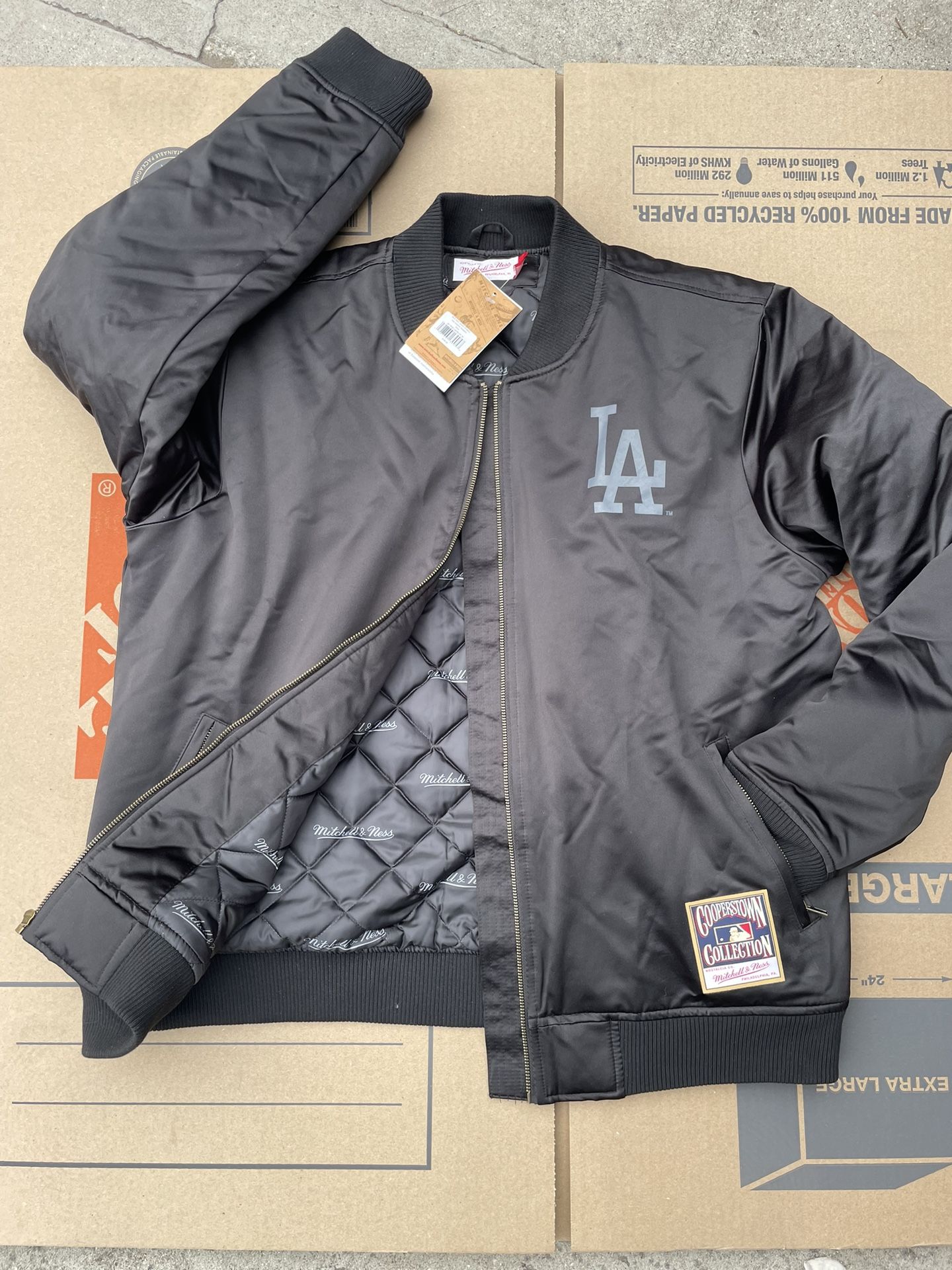 Mitchell & Ness Men's Los Angeles Dodgers Full-Zip Bomber Jacket