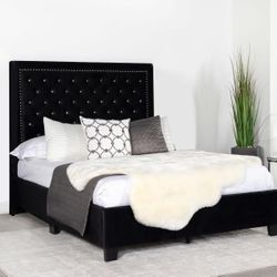 New Cal King Platform Bed Frame Box Spring Not Required