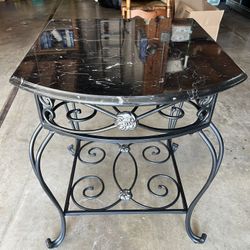 Granite End Table