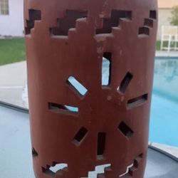 Vintage Terracotta Wall Scone Candle Holder Southwestern Design