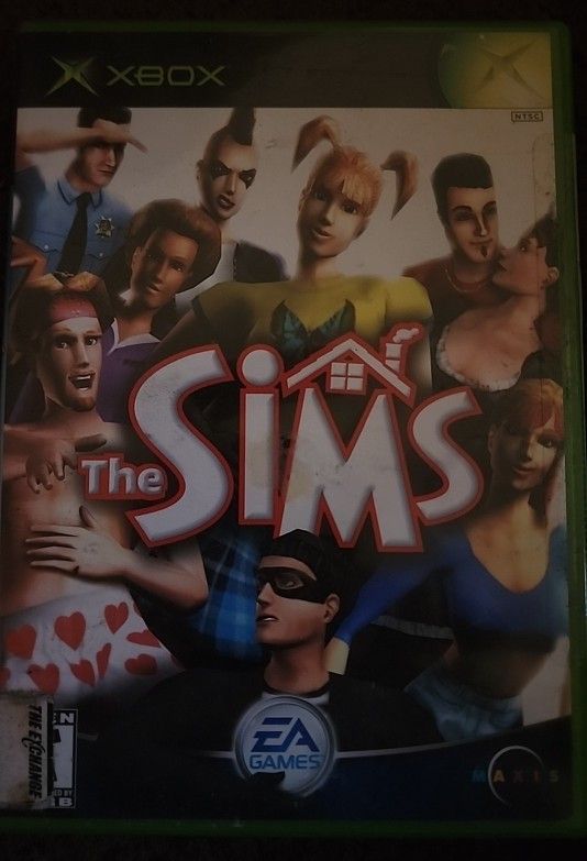 Microsoft Xbox The Sims Manual Included, Game DVD Mint, Rated For Teens