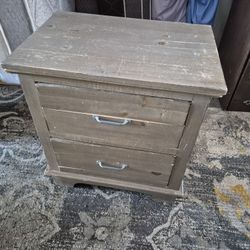 One Piece// Wood Nightstand, Please See All Pictures For Details 