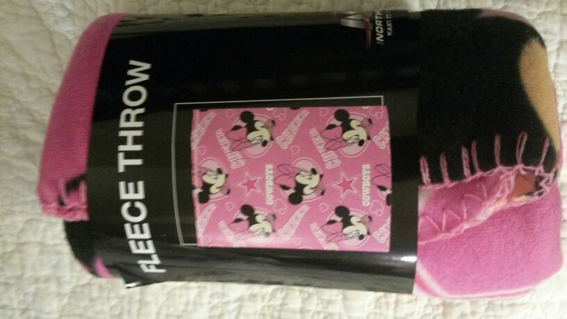 Cowboys Minnie Mouse blanket