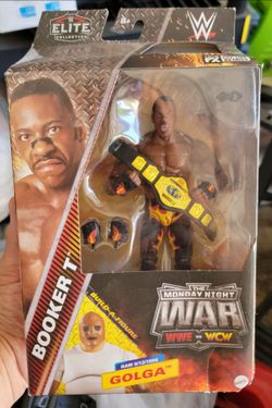 $15 WWE Elite & Superstars 3 figure lot Booker T Jerry the king Lawler Honkey Tonk Man monday night war wcw