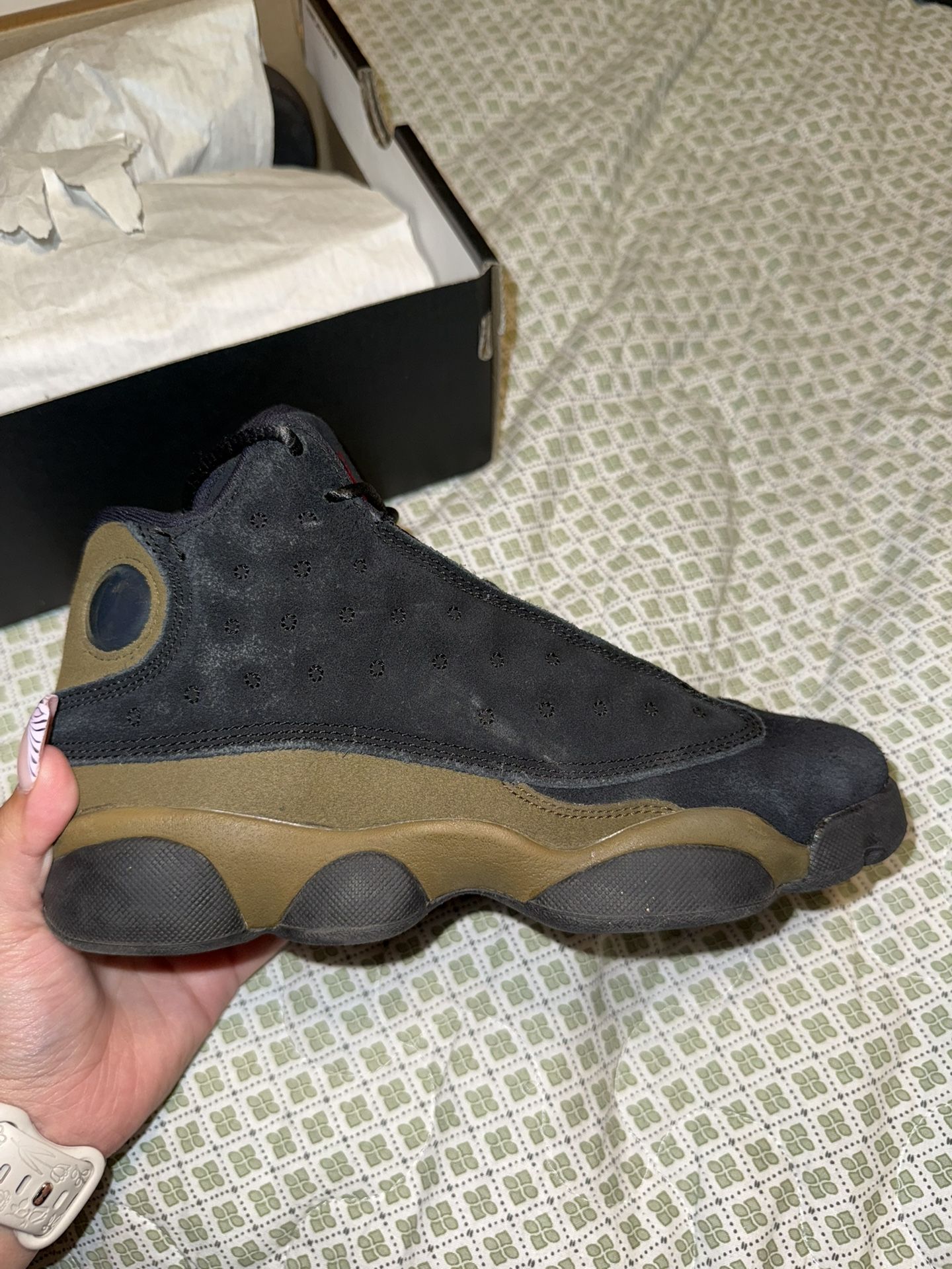 Jordan Retro 13s Olive 4.5Y