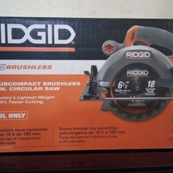 RIDGID $149.00 18V SubCompact Brushless Cordless 6-1/2 in. Circular Saw (Tool Only)