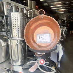 Cazo De Cobre Con Vase I Quemador Nuevo En Especial