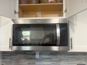whirlpool overrange microwave stainless steel