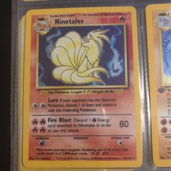 Nine tales Holo $30 Pokémon Card