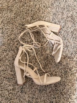 Strappy Nude Heels