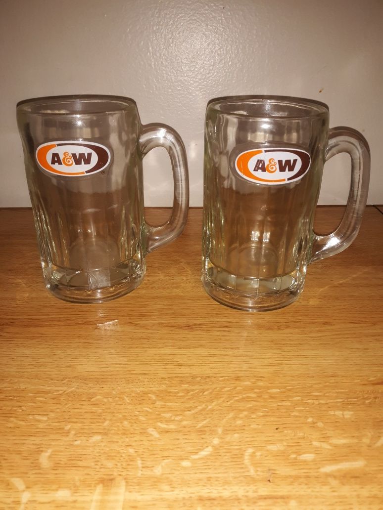 Vintage A&W mugs set of 2