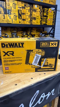 DEWALT XR 20V 18GA Narrow Crown Stapler Kit