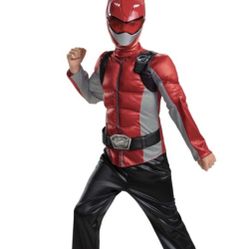 Kids Power Rangers Beast Morphers Costume Red Ranger