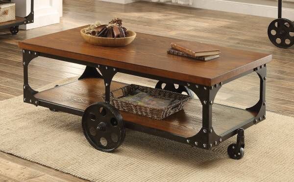 Rustic Industrial Coffee Table ONLY $299- SALE! Best Prices!