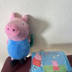 Peppa Pig And Peppa Pig Fleece Blanket