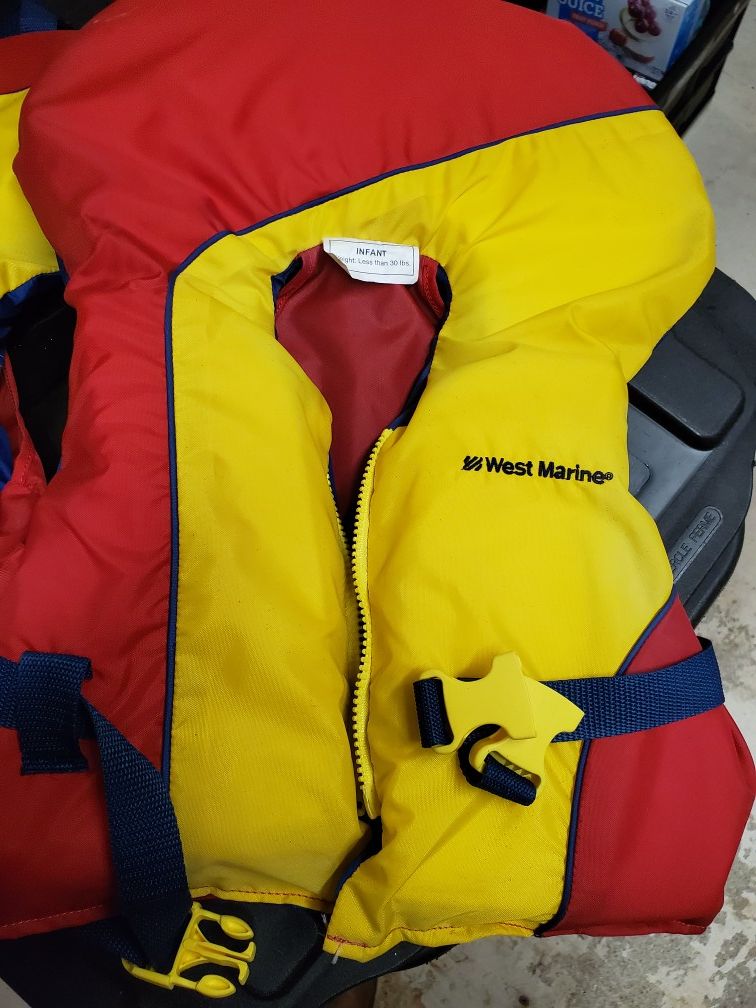 Life vests, infant size