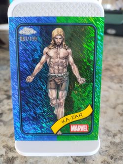 KA-ZAR Topps Chrome Marvel Card