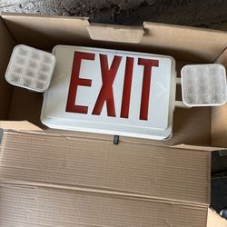 Exit sign new open box