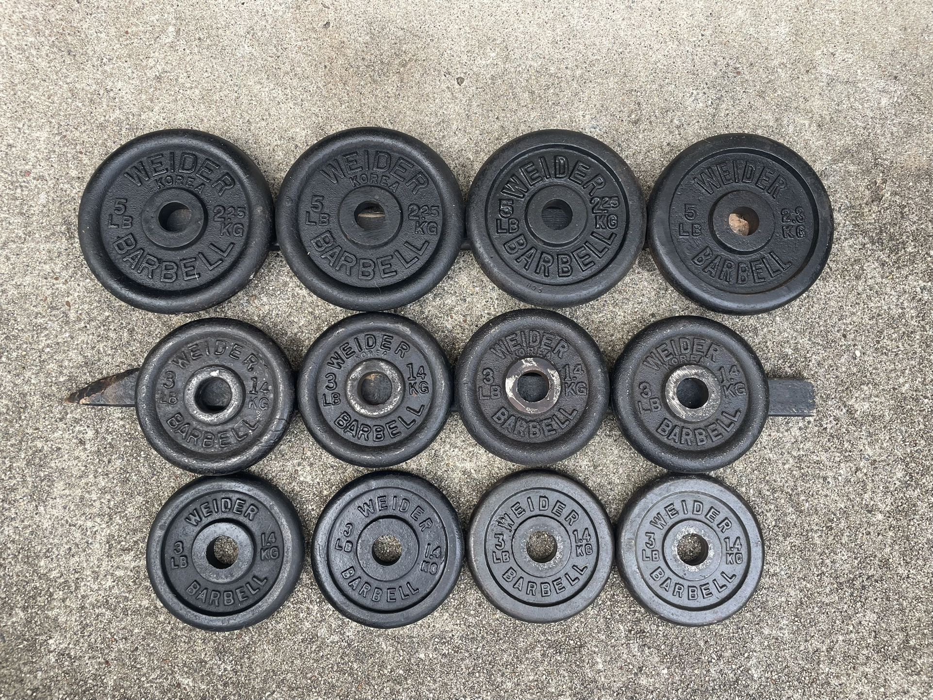 Standard Weight Plates 44 lbs