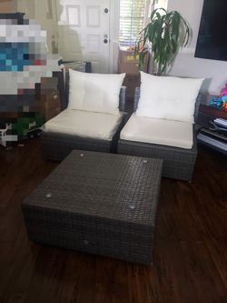 3PCs Patiojoy Outdoor Set