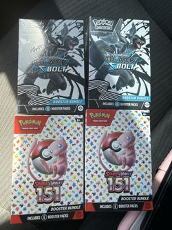 Pokemon booster bundles 151 and black bolt