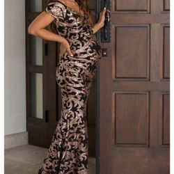 Pink Blush Maternity Dress