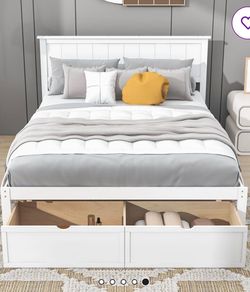 Red Barrel Platform Storage Bed w/full mattress