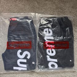 Black Supreme Sweats