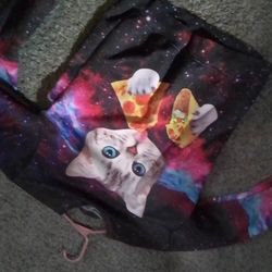 Phsycadelic Cat Pizza Sweat Med  