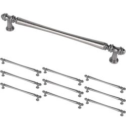 Kitchen  Handles 10 Pack Antique Silver 8.55 In