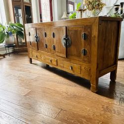 Solid Wood Asian Style Dresser 