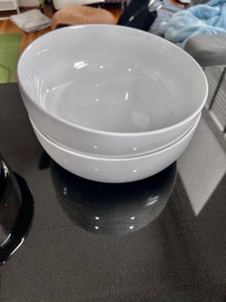 White bowls