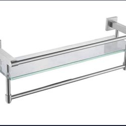 Bathroom Glass Shelf Wall Mounted