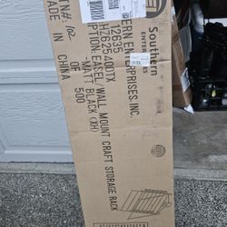 Easel/Wall Mount Craft Storage Rack Black