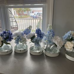 Faux Flower Centerpieces