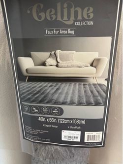 Grey area rug