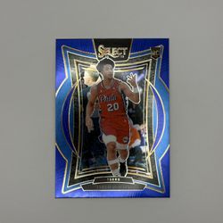 JARED MCCAIN 2024-25 PANINI SELECT CONCOURSE BLUE PRIZM #82 RC ROOKIE 