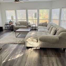 MOVING SALE – LIKE NEW RECLINER SOFA SET (MUST GO!) 