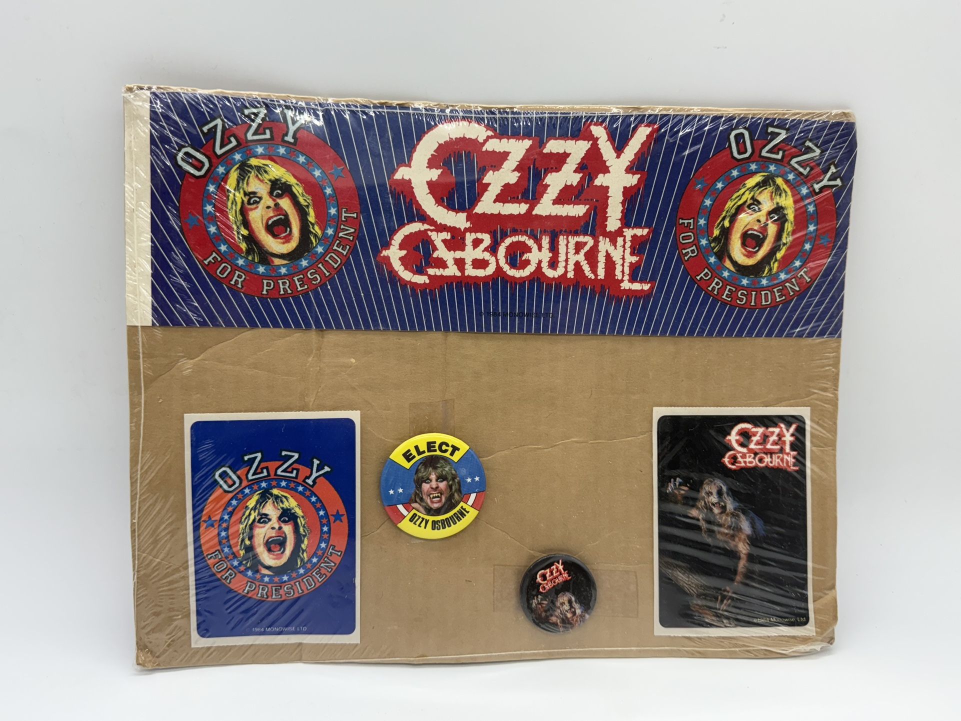 1984 Monowise LTD Ozzy Osbourne For President Promotional Items