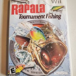 Nintendo wii video game Rapala tournament fishing