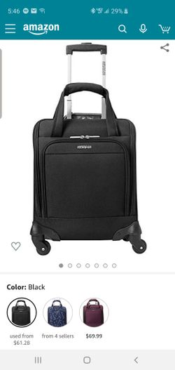 American Tourister Lynnwood 16 Inch Underseat Spinner Carry-On Luggage With Wheels - (Black)