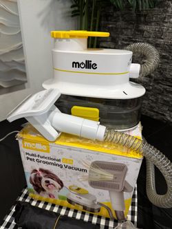 Pet Grooming Vacuum Kit - Blow & Vacuum - 300W, 3 Gear Speed, 6 Nozzles, 4L Dust Cup
