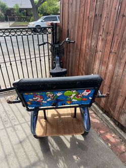Custom Cargo Bike with Super Mario Sidecar