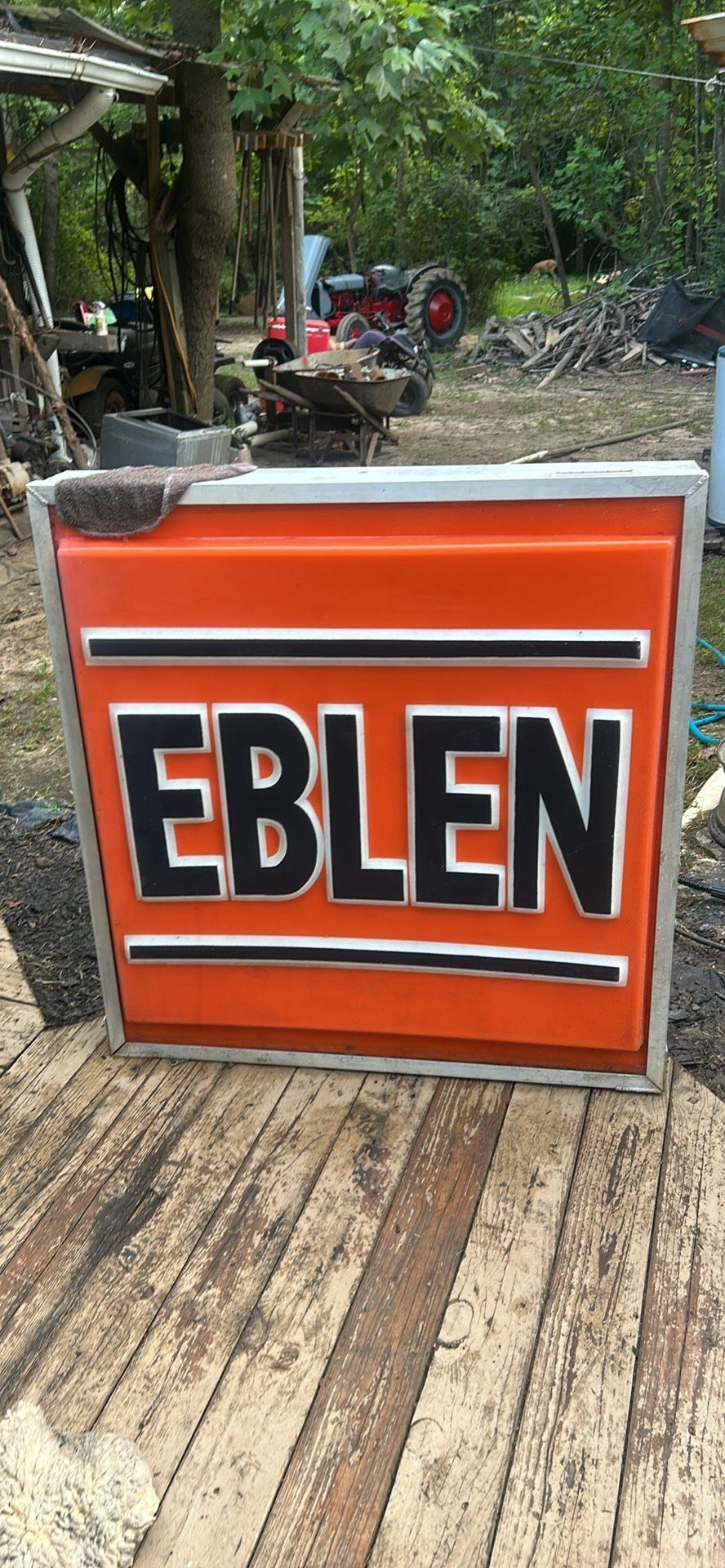Eblen Oil Gas Station Sign. 