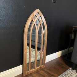 Wood/mirror wall decor