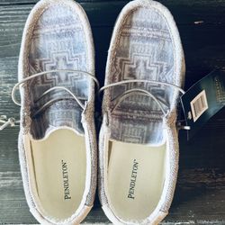 Pendleton Woolen Mills Auger Men's Slip-On Boat Shoe Size 10