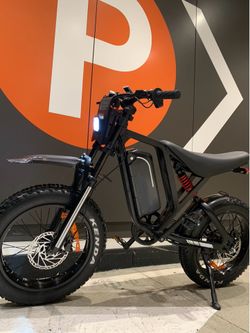 52V/1500W Electric Dirt Bike Style E-Bike, 40mph, XL 25ah Battery, Full Suspension, 20x4.0