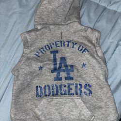 Dodger Hoodie Vest Sweater Medium Puppy Toy Dog 